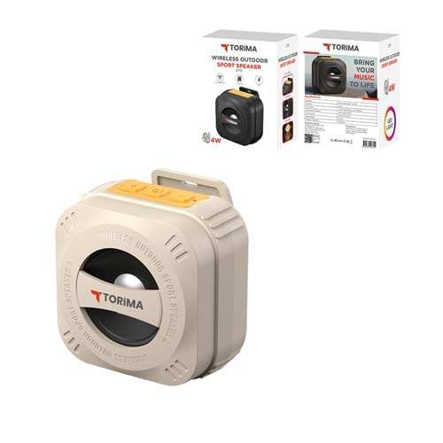 TORİMA D79 BEIGE WIRELESS OUTDOOR SPORTS SPEAKER