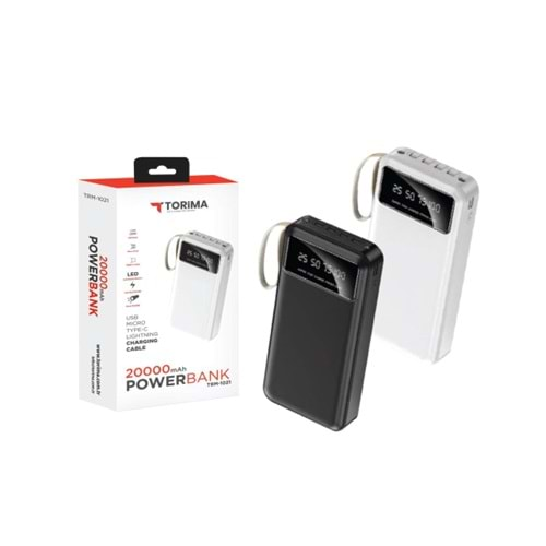 TORİMA 20000 MAH POWERBANK TRM-1021 WHİTE