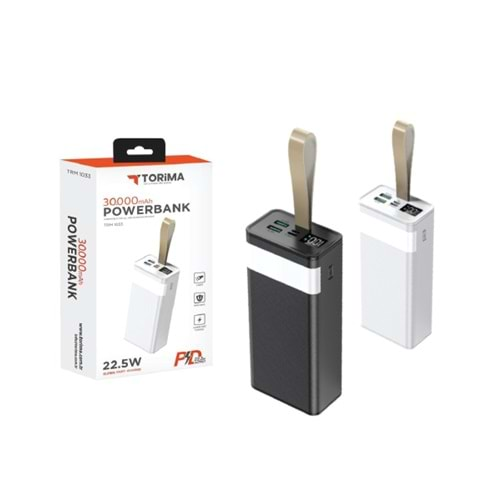 TORİMA PD POWERBANK 30.000 MAH TRM-1033 BLACK