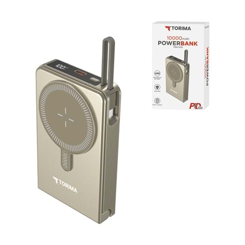 TORİMA TRM-1019 GOLD 10000 MAH POWERBANK