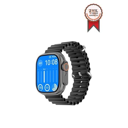 TORİMA DT8 ULTRA+ SMART BLACK+ORANGE (WATCH BLACK)