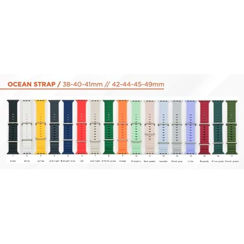 TORİMA OCEAN SILICONE STRAP SILVER