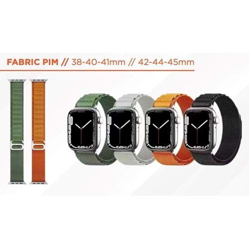 TORİMA FABRİCK STRAP WİTH PİM SILVER