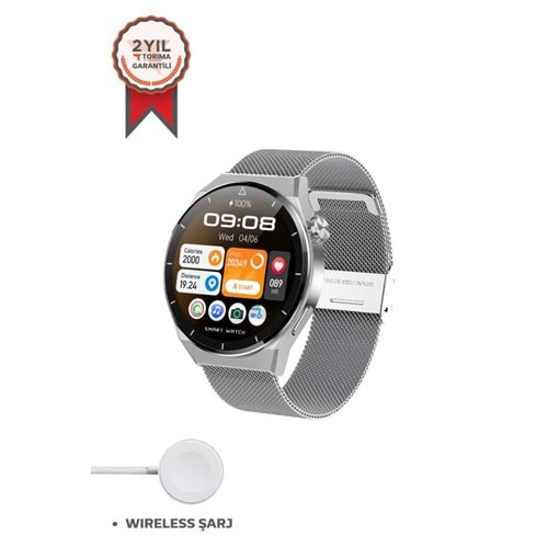 TORİMA GT3 MAX SMART WATCH SİLVER