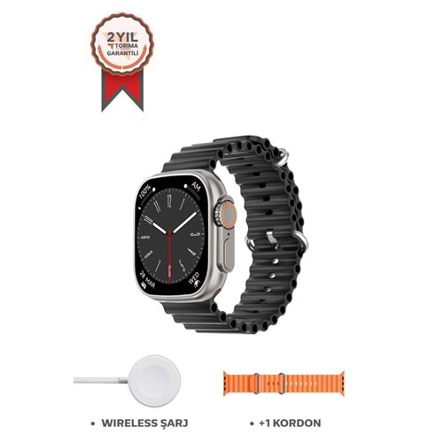 TORİMA SMARTWATCH S8 ULTRAMAX(NEW) BLACK+ORANGE