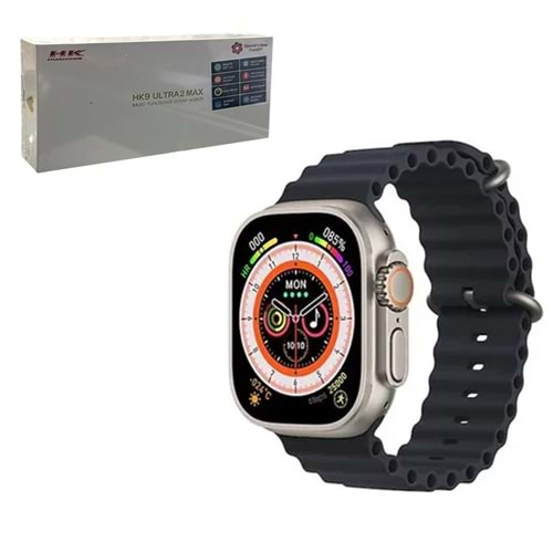 TORİMA HK9 ULTRA 2 MAX BLACK WATCH BLACK STRAP