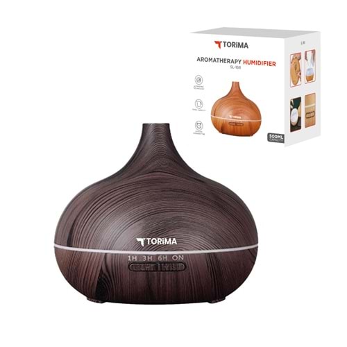 TORİMA SL-168 AROMATHERAPY HUMIDIFIER DARK WOODEN