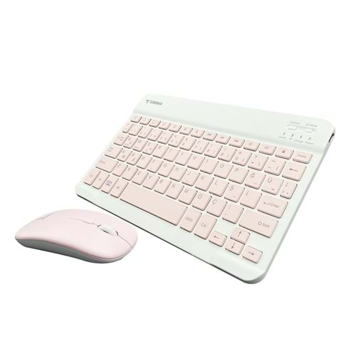 TORİMA WİRELESS KEYBOARD MOUSE SET TMK-04 PİNK