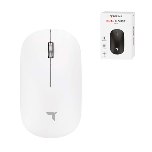 TORİMA TM-19 WHITE WIRELESS SILENT-DUAL MODE MOUSE TORİMA TM-19 WHITE WIRELESS SILENT-DUAL MODE MOUSE