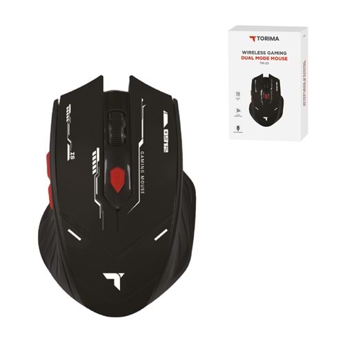 TORİMA TM-20 BLACK WIRELESS GAMING DUAL MODE MOUSE