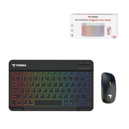 TORİMA TMK-09 BLACK WIRELESS KEYBOARD MOUSE SET RG