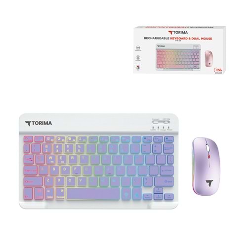 TORİMA TMK-09 PURPLE WIRELESS KEYBOARD MOUSE SET R TORİMA TMK-09 PURPLE WIRELESS KEYBOARD MOUSE SET R