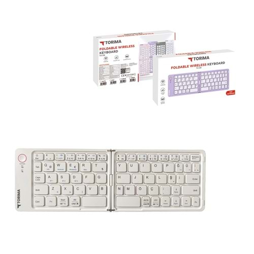 TORİMATK-08 WHITE FOLDABLE WIRELESS KEYBOARD