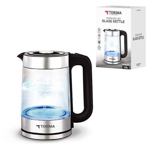 TORIMA TY-083-18X29A LED GLASS KETTLE