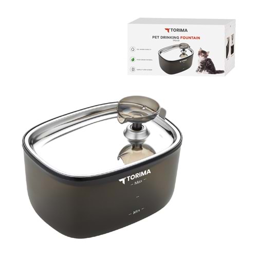 TORİMA TPD-01 BLACK PET DRINKING FOUNTAIN
