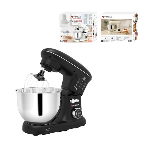 TORİMA TMK-1400DT BLACK SMARTCHEF STAND MIXER