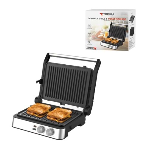 TORİMA TG-PRO300 BLACK+SILVER TOAST MACHINE