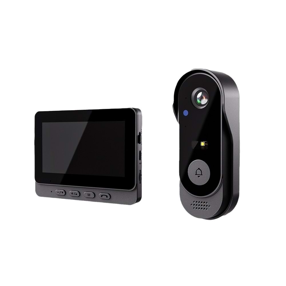 TORİMA TRM-CMR24 BLACK SMART VISUAL DOORBELL