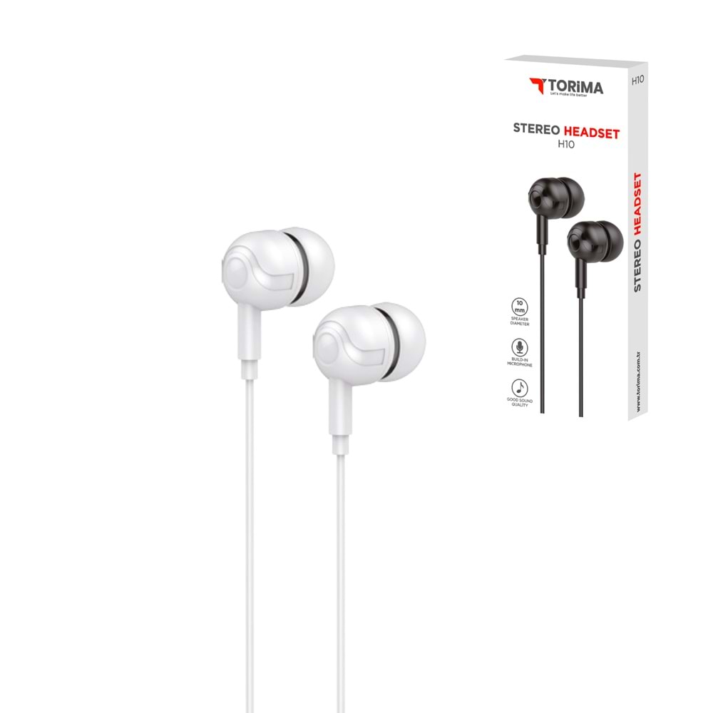 TORİMA H10 HEADSET WHİTE