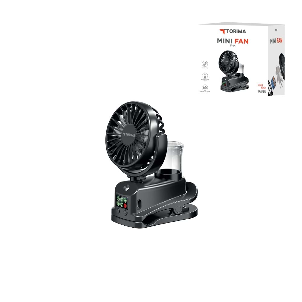 TORİMA F-14 MINI FAN BLACK