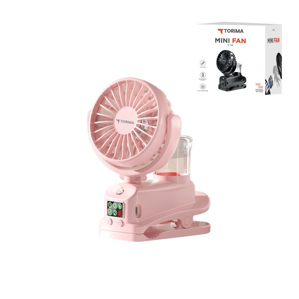 TORİMA F-14 MINI FAN PINK