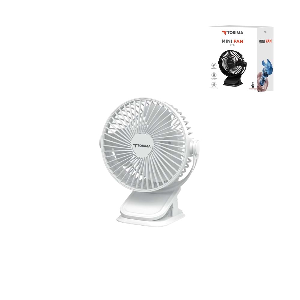 TORİMA F-15 MINI FAN WHITE