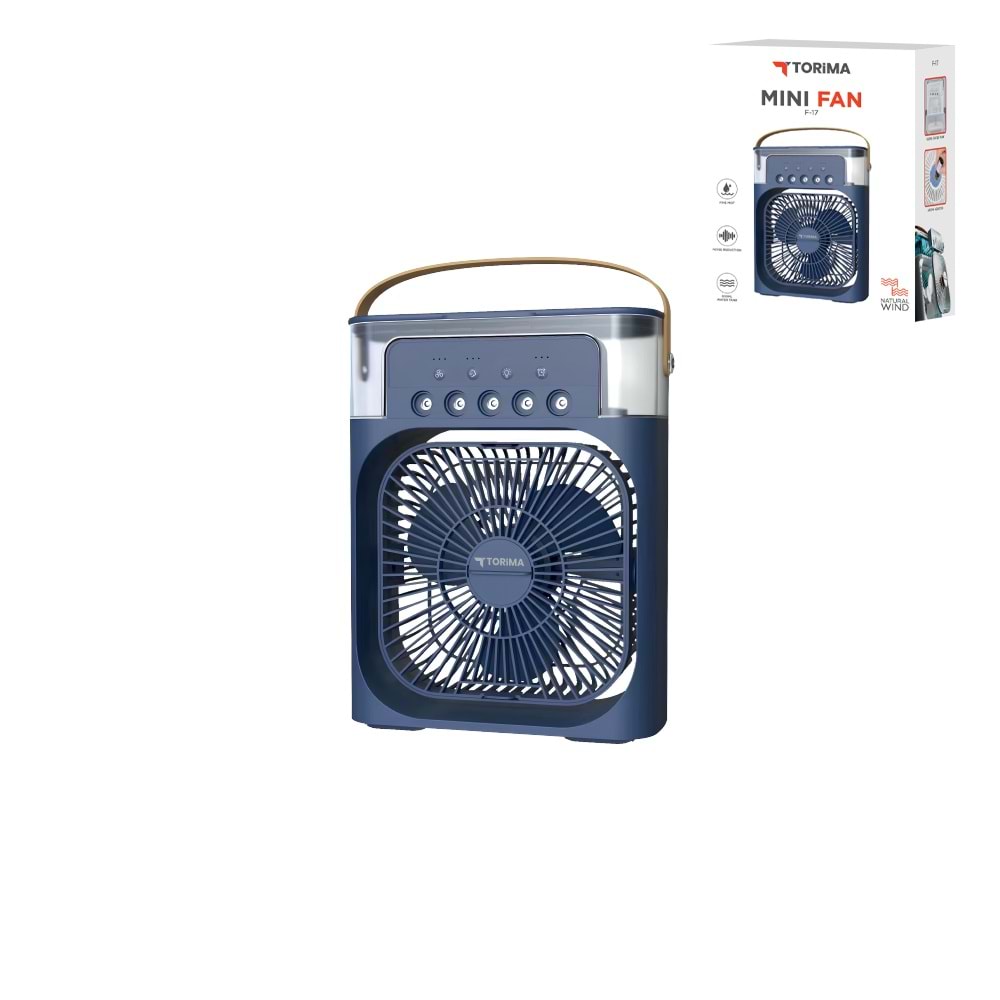 TORİMA F-17 BLUE MINI FAN