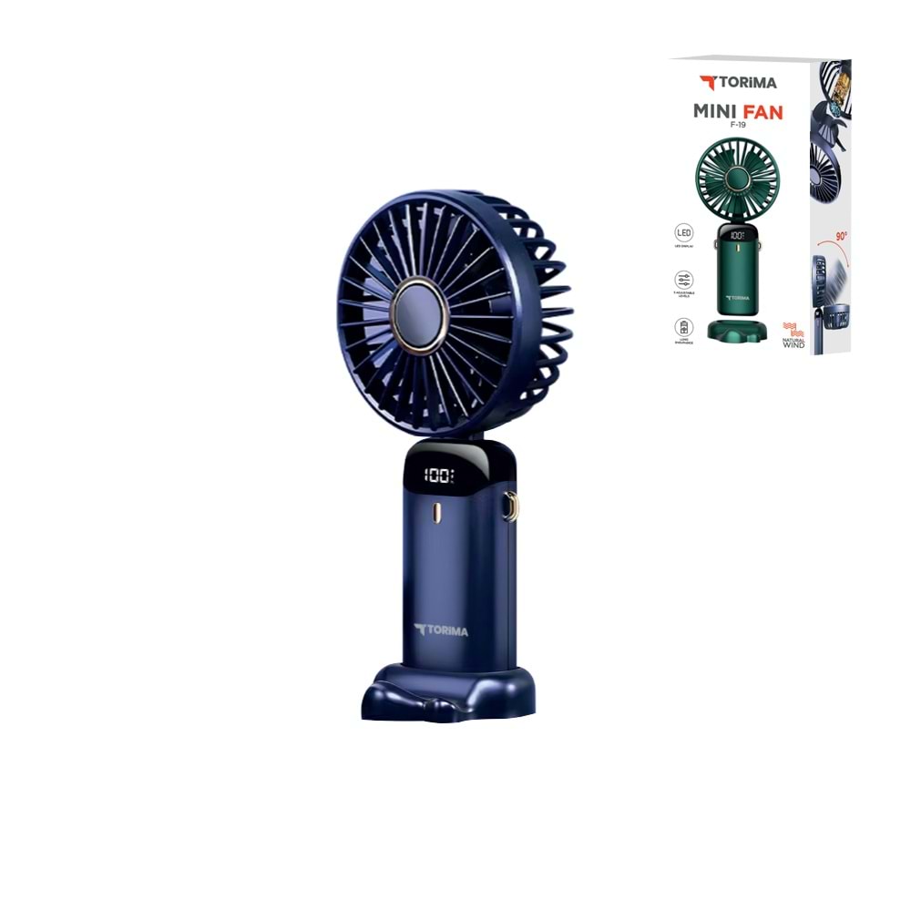 TORİMA F-19 NAVY BLUE MINI FAN