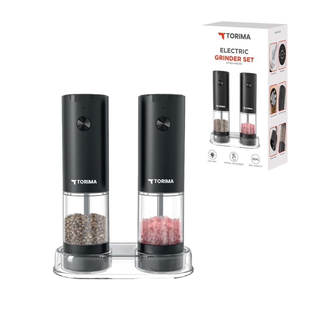 TORİMA KYMQ-44B-BS ELECTRIC GRINDER SET BLACK