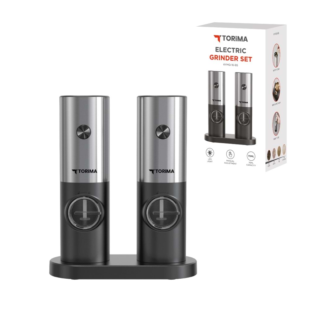 TORİMA KYMQ-16-BS ELECTRIC GRINDER SET GRAY